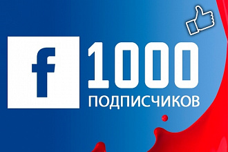 Подписчики фейсбук 1000+500 бонус
