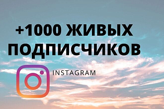 +1000 живых подписчиков за короткое время