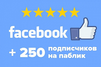 250 подписчиков в Фейсбук