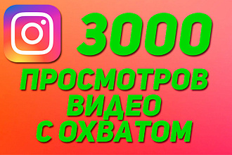 Продвижение в Instagram , просмотры на видео