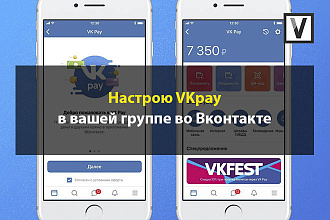 Настрою VKpay в вашей группе во Вконтакте - позволит продавать товары