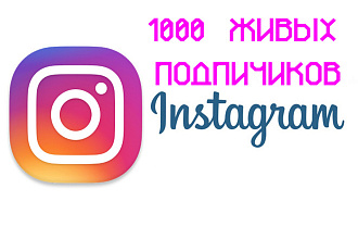 1000 Реальных, живых подписчиков на профиль в Instagram. Офферы