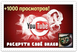 +1000 просмотров видео на YouTube