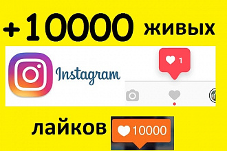 10000 качественных лайков Instagram
