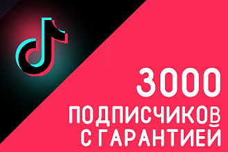 3000 подписчиков TikTok с гарантией