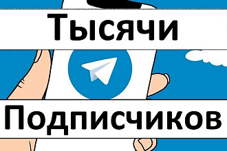 Telegram +400 подписчиков дешево