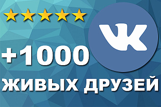 +1 000 живых друзей на личную страницу ВКонтакте