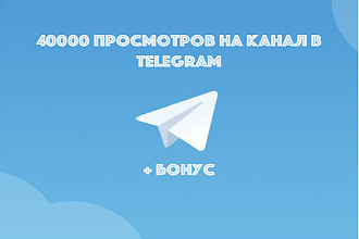 40000 русских просмотров Telegram на 10 последних постов