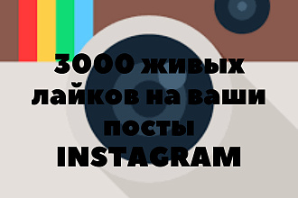 3000 живых лайков на ваши посты в instagram