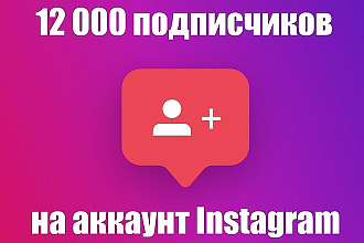 12000 подписчиков в Инстаграм