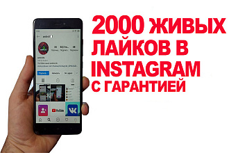 2000 живых лайков instagram c гарантией