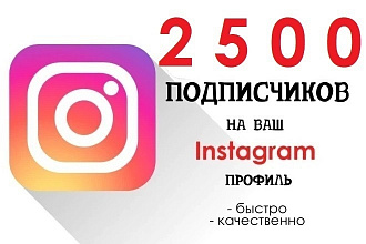 2500 подписчиков Instagram