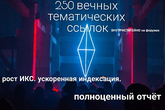 250 ссылок в тематических статьях, качественное размещение