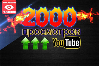 2000 просмотров на Youtube