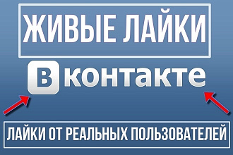 2500 живых лайков на фото, записи, посты в соц. сеть Вконтакте