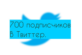 700 подписчиков в Твиттер