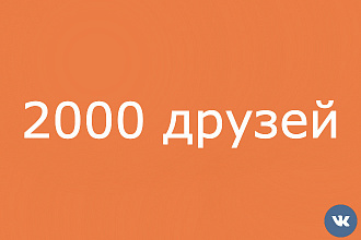 Раскрутка - 2000 друзей вконтакте