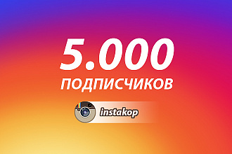 5 000 подписчиков в Инстаграм