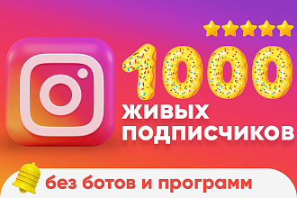 Instagram - добавлю 1000 живых подписчиков