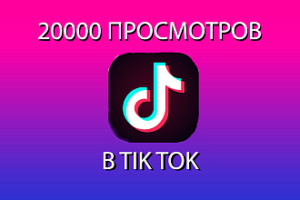 20000 просмотров на видео в Tik Tok