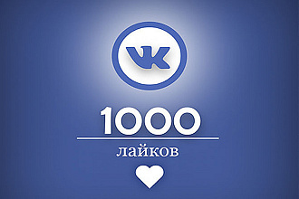 ВКонтакте 1000 лайков