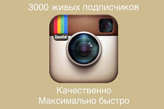 3000 подписчиков на профиль в instagram