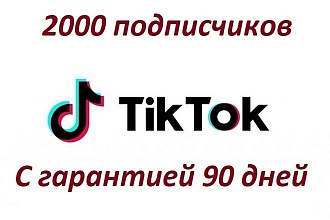 Подписчики в TikTok 2000 + гарантия