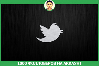 1000 фолловеров на аккаунт twitter