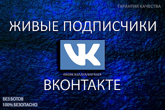 +300 реальных живых подписчиков , друзей в вашу группу Вконтакте