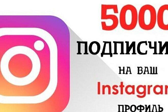 5000 подписчиков В instogram