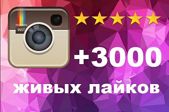 +3000 лайков Instagram