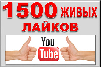 1500 лайков YouTube