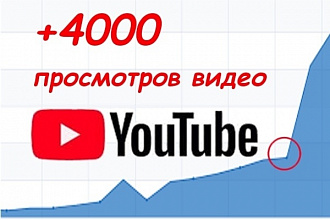 4000 просмотров на видео Ютуб
