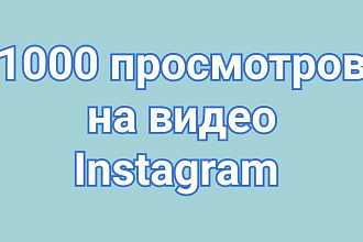 1000 просмотров на видео в Instagram + 40 уникальных комментариев