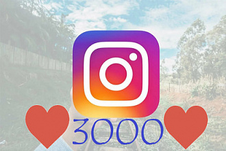 3000 качественных лайков Instagram