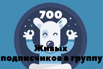 700 Подписчиков ВК группу