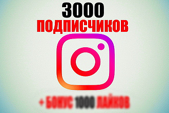 3000 подписчиков в ваш Instagram