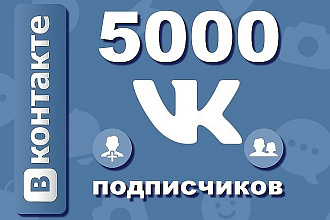 5000 живых подписчиков ВКонтакте за 5 ДНЕЙ