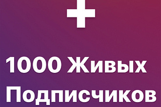 1000 живых подписчиков