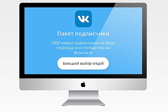 Живые 1000 подписчиков в Вконтакте - страница или сообщество