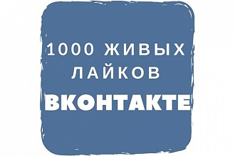 1000 качественных лайков от настоящих людей