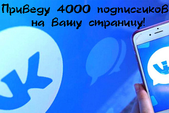Наберу на Ваш профиль 4000 подписчиков