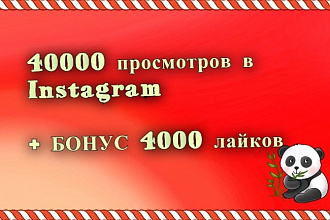 300000 просмотров на видео Instagram + 4000 лайков. Вывод в Топ