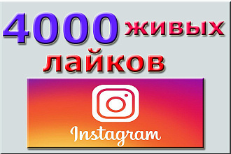 4000 живых лайков в instagram