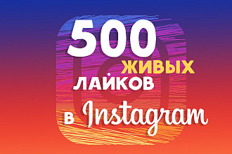 Добавлю 500 реальных лайков на фото, видео,запись в Instagram