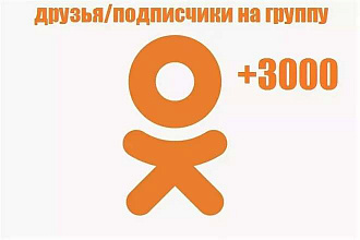 3000 подписчиков Одноклассники в вашу группу или паблик