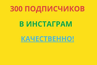 300 подписчиков в инстаграм