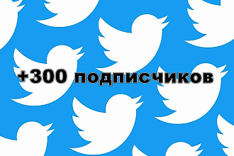 300 подписчиков в ваш аккаунт Twitter