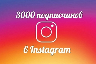 3000 подписчиков на профиль Instagram с показами и охватом