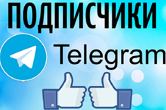 1000 подписчиков на ваш канал Telegram